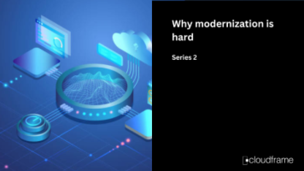 CloudFrame resources thumbnail featuring articles and insights on mainframe modernization